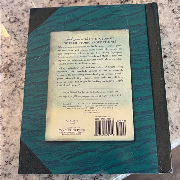 Robert Sabuda “Encyclopedia Sharks & Other Sea Monsters” pop-up book 1st edition - Picture 5 of 6